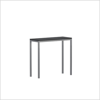 NewYork steel sitztisch 80 x 30 schwarz schraeg